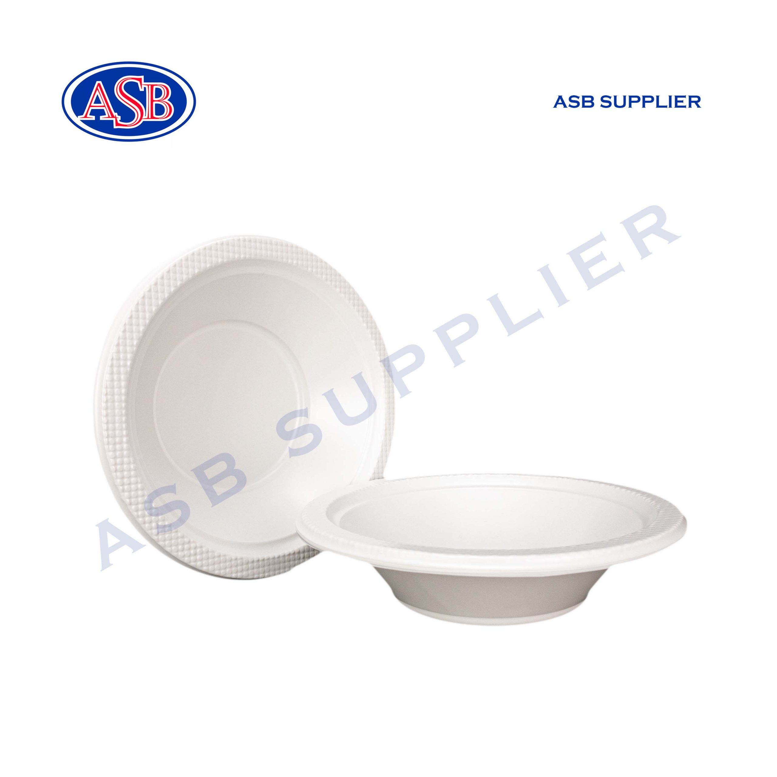 PS White Plastic Bowl IBC (50 Pcs)