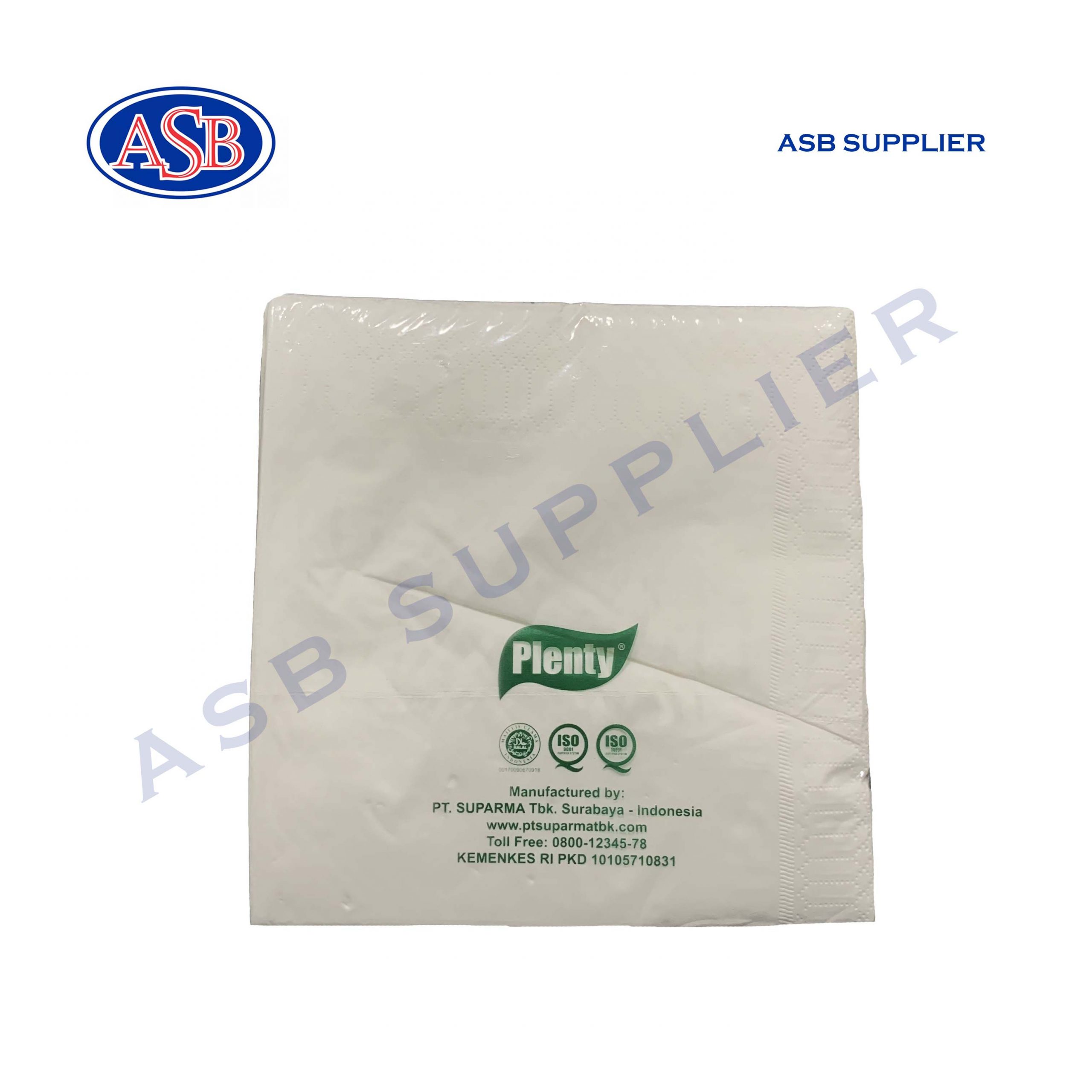 White Dinner Napkin Tissue 2 Ply Plenty (50 Sheets)