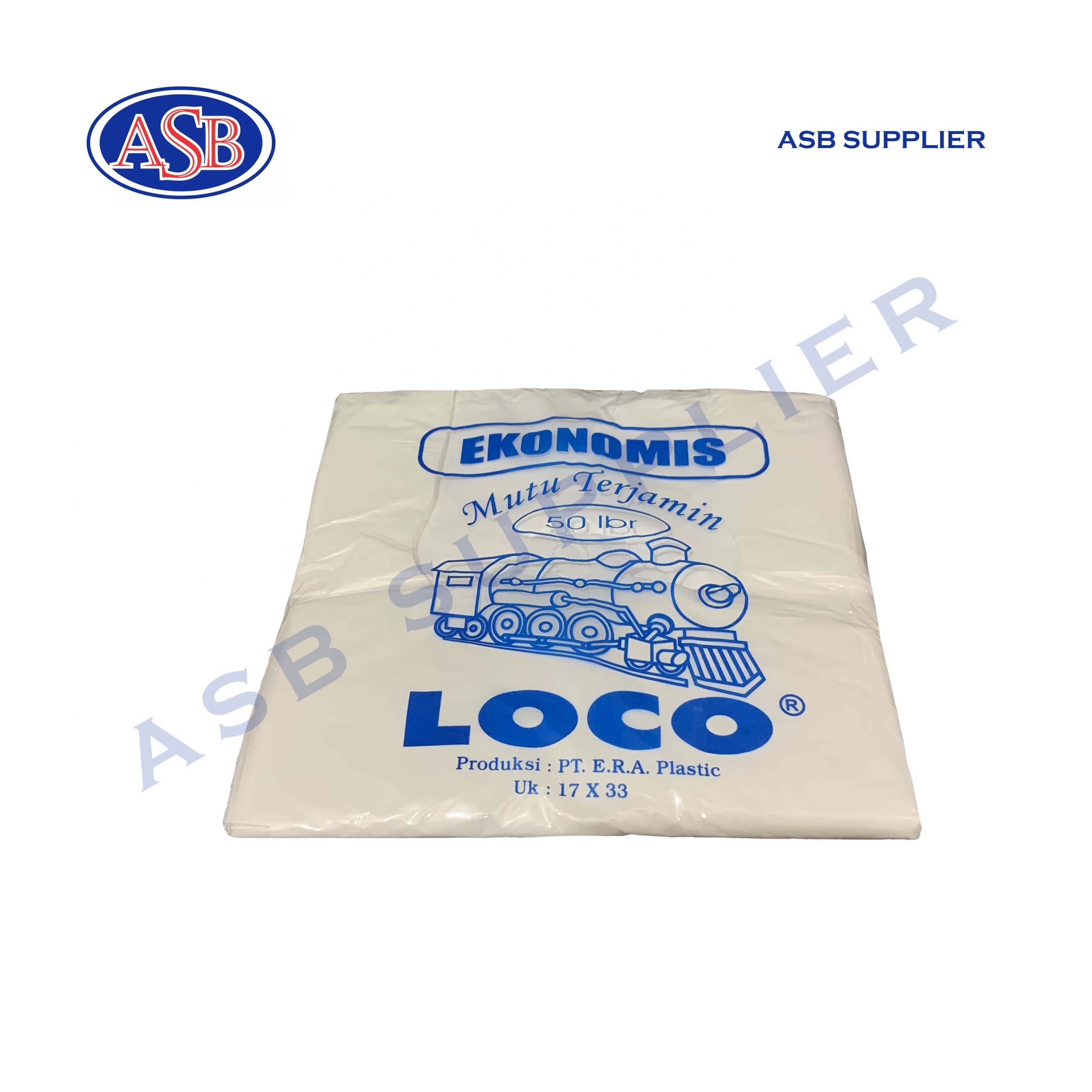 Economic White Plastic Bag Loco (50 Pcs)