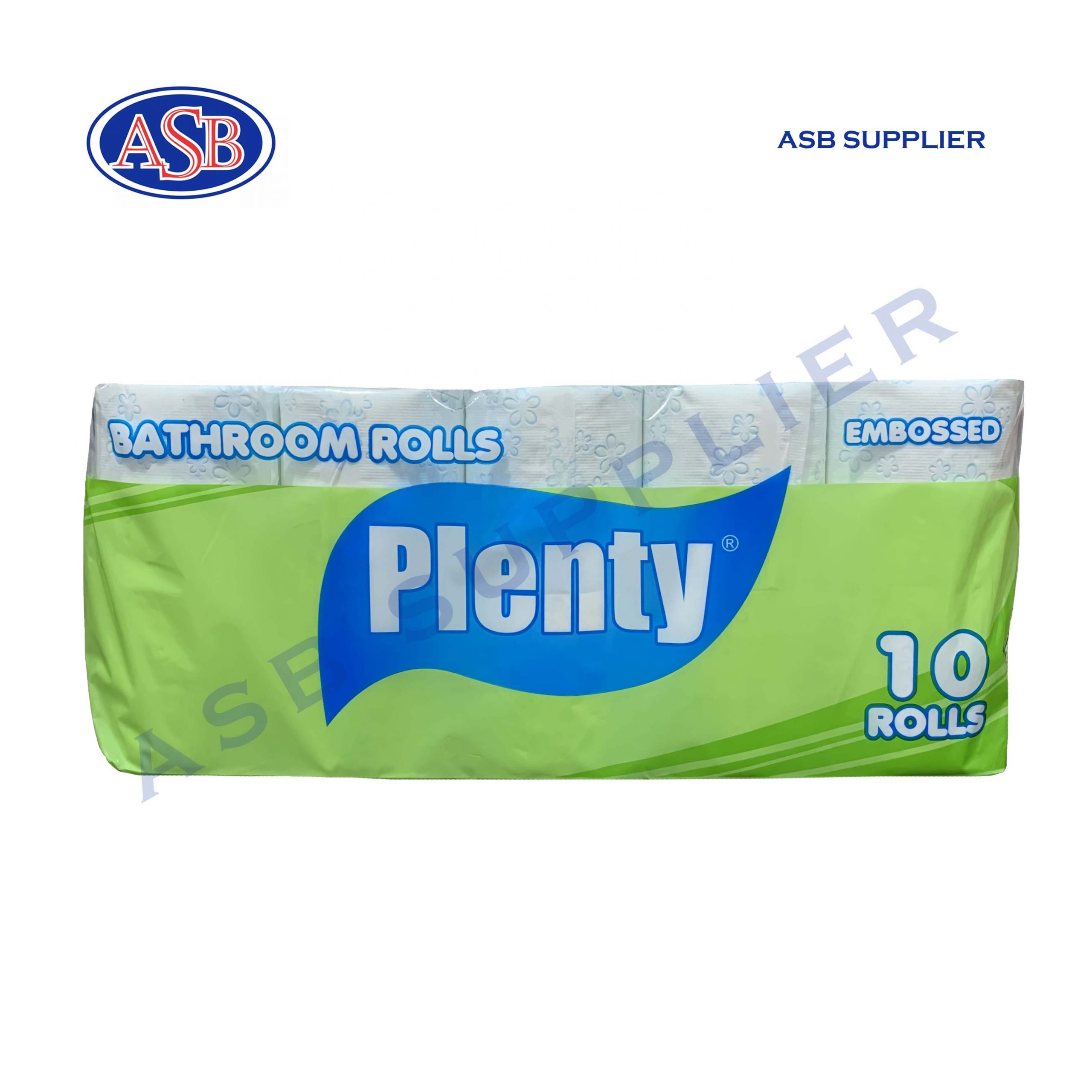 Bathroom Roll 10 in 1 Embossed 2 Ply Plenty (215 Sheets)